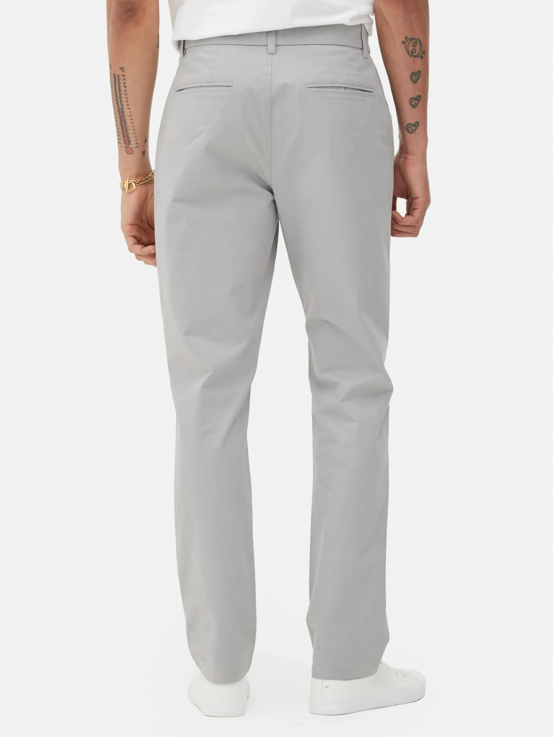 Pantalones Chinos De Corte Entallado Elásticos