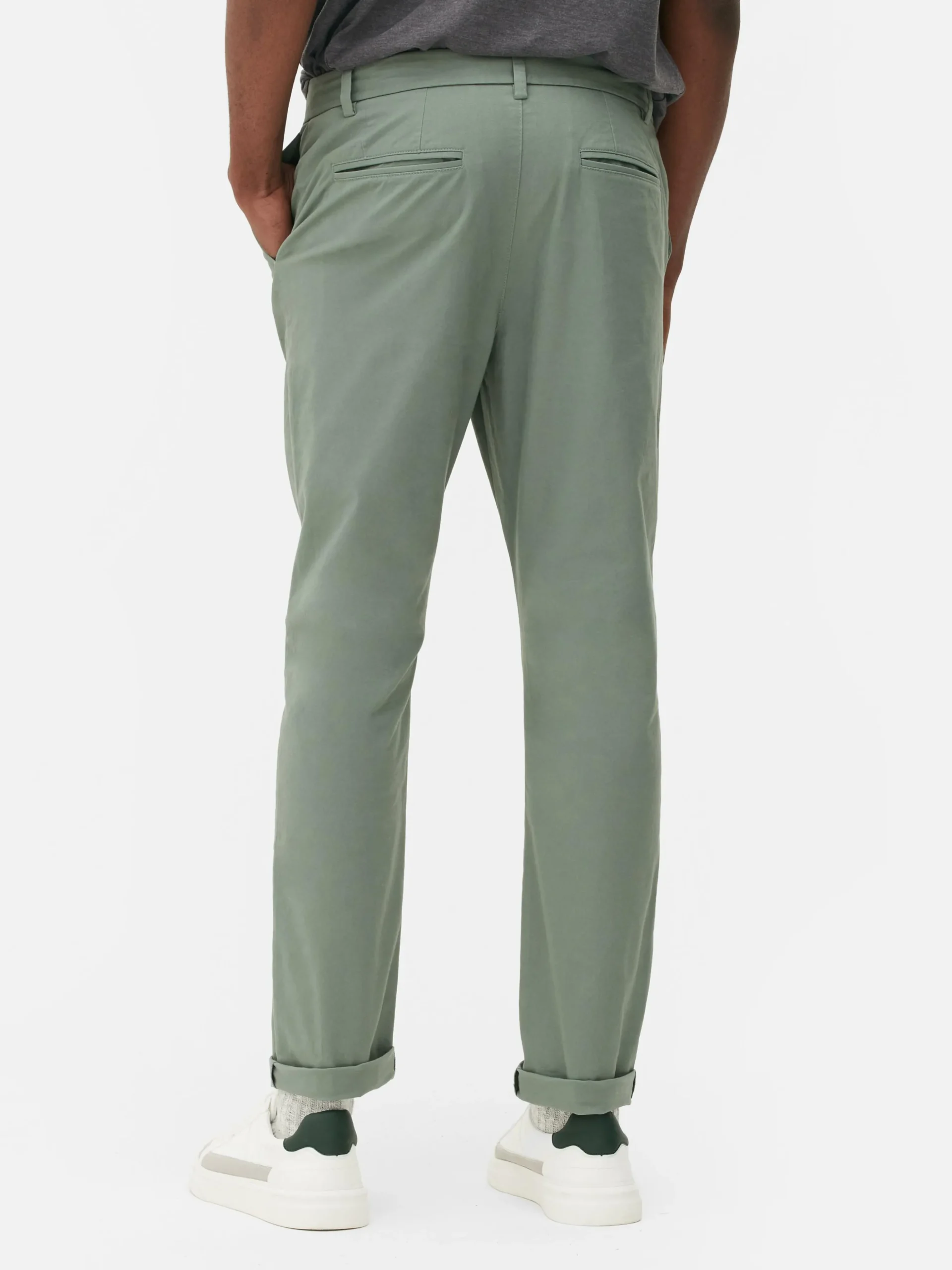 Pantalones Chinos De Corte Entallado Elásticos