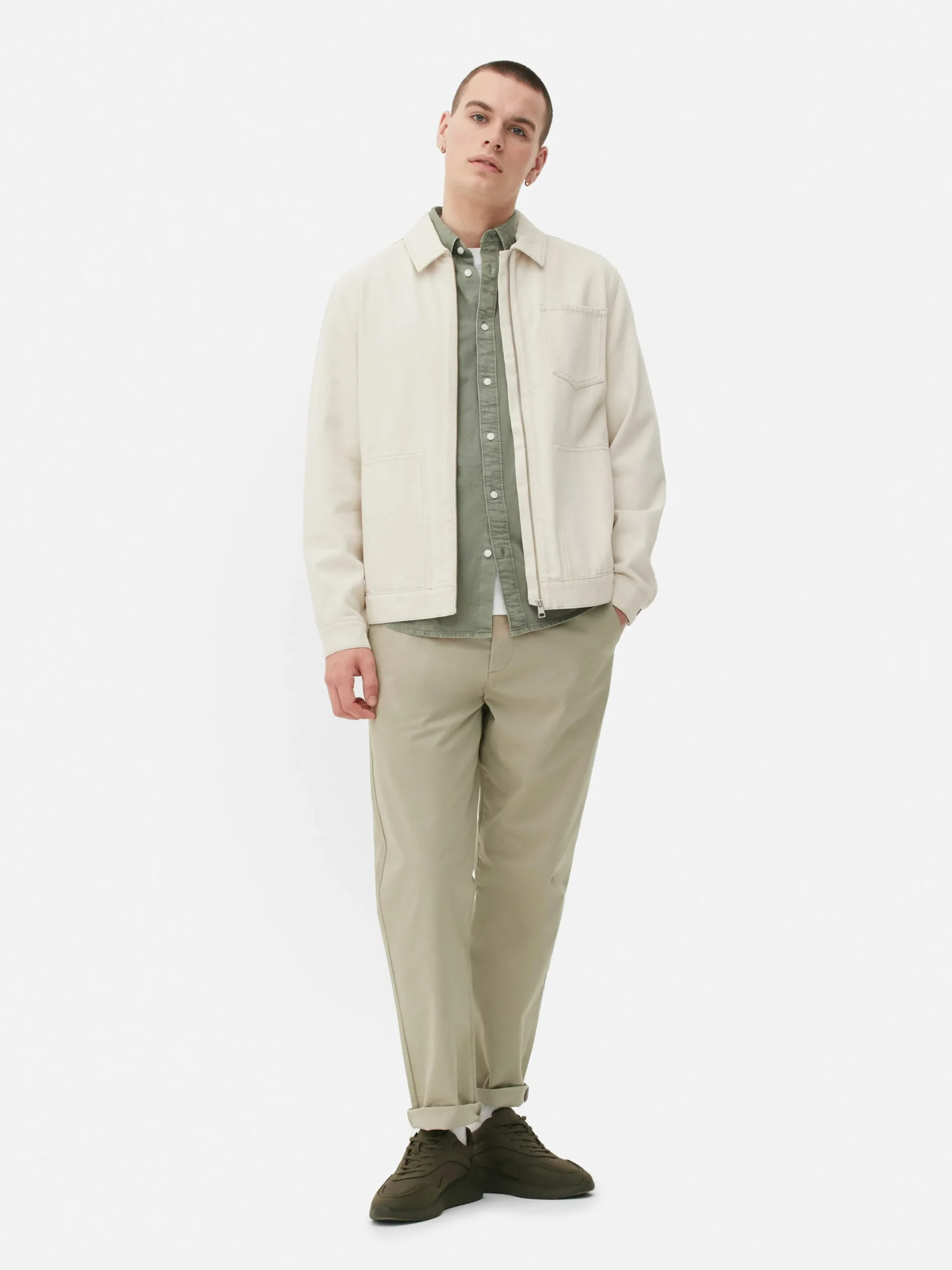 Pantalones Chinos De Corte Recto