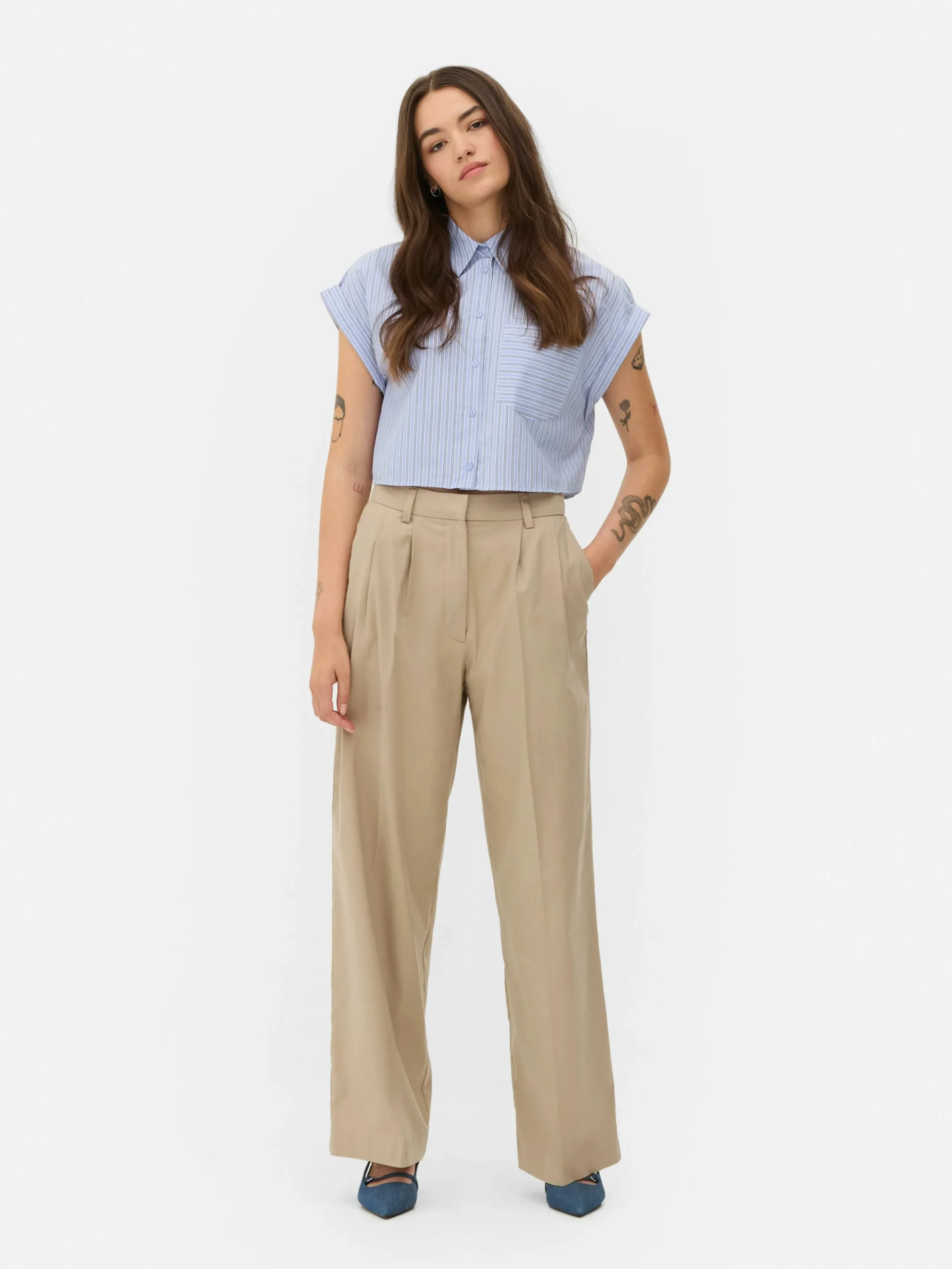 Pantalones Chinos De Pernera Ancha