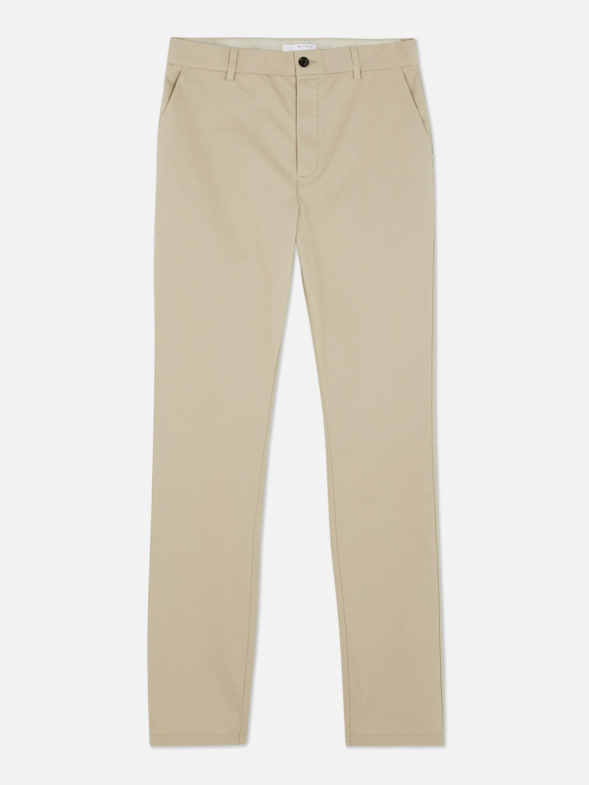 Pantalones Chinos Elásticos De Corte Entallado