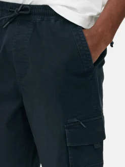 Pantalones Cortos Cargo Con Cordón De Ajuste