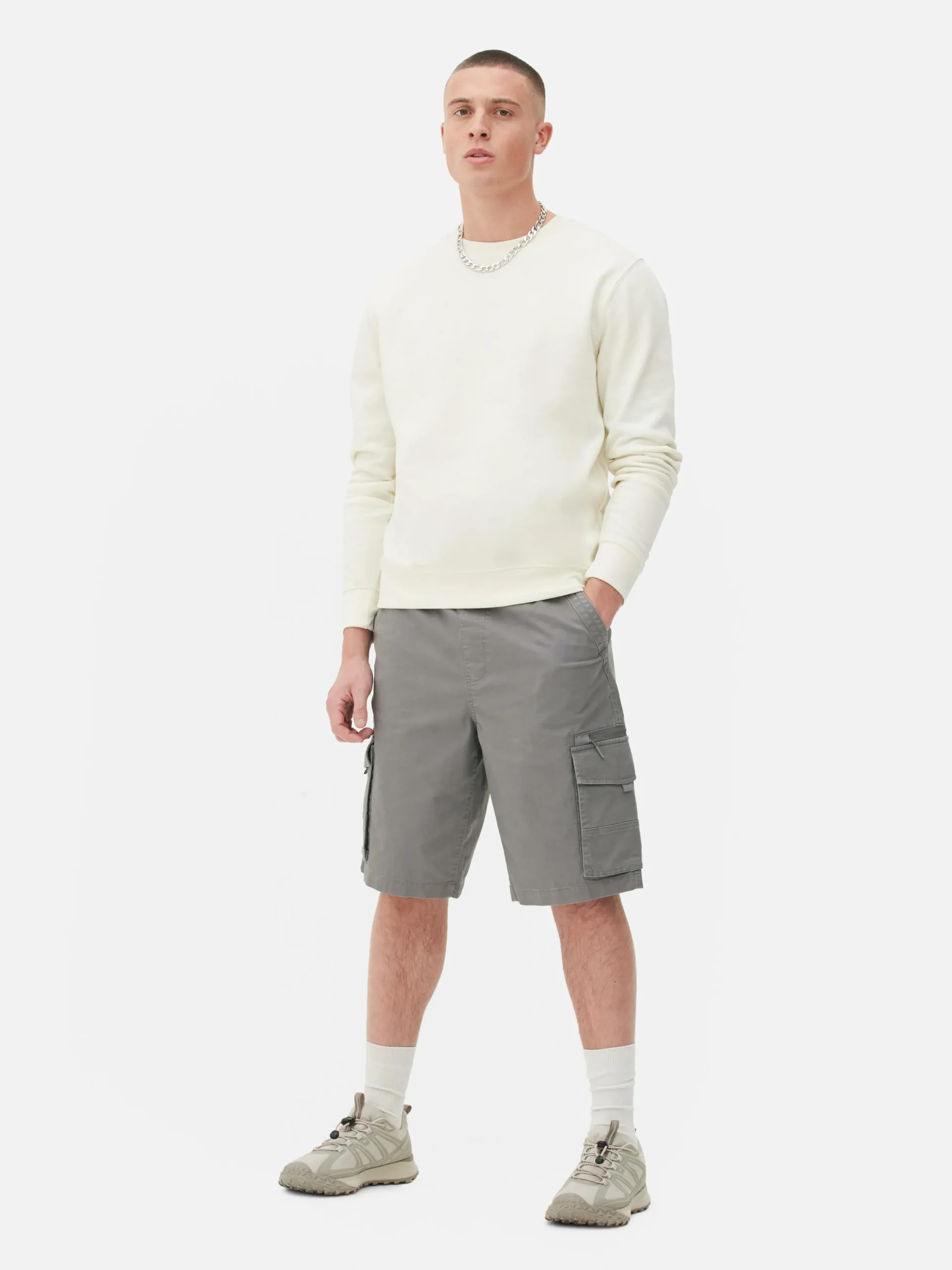 Pantalones Cortos Cargo Con Cordón De Ajuste