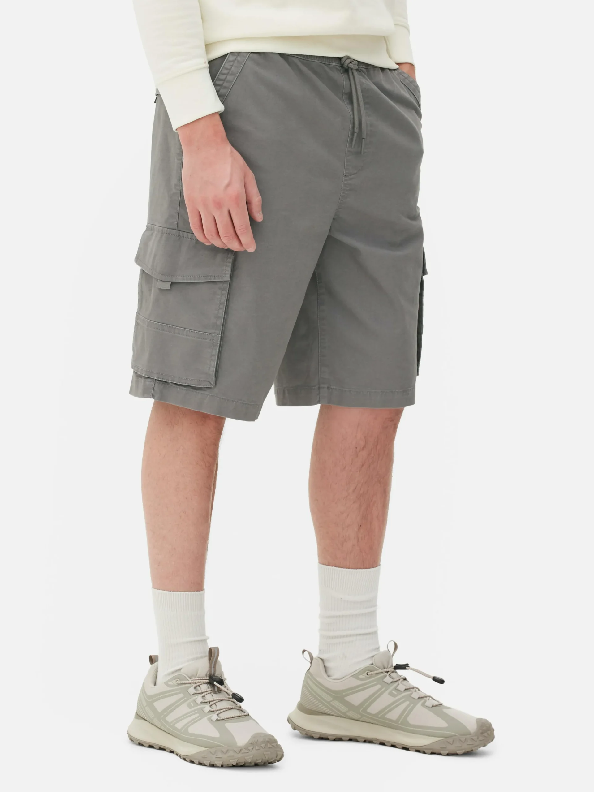 Pantalones Cortos Cargo Con Cordón De Ajuste