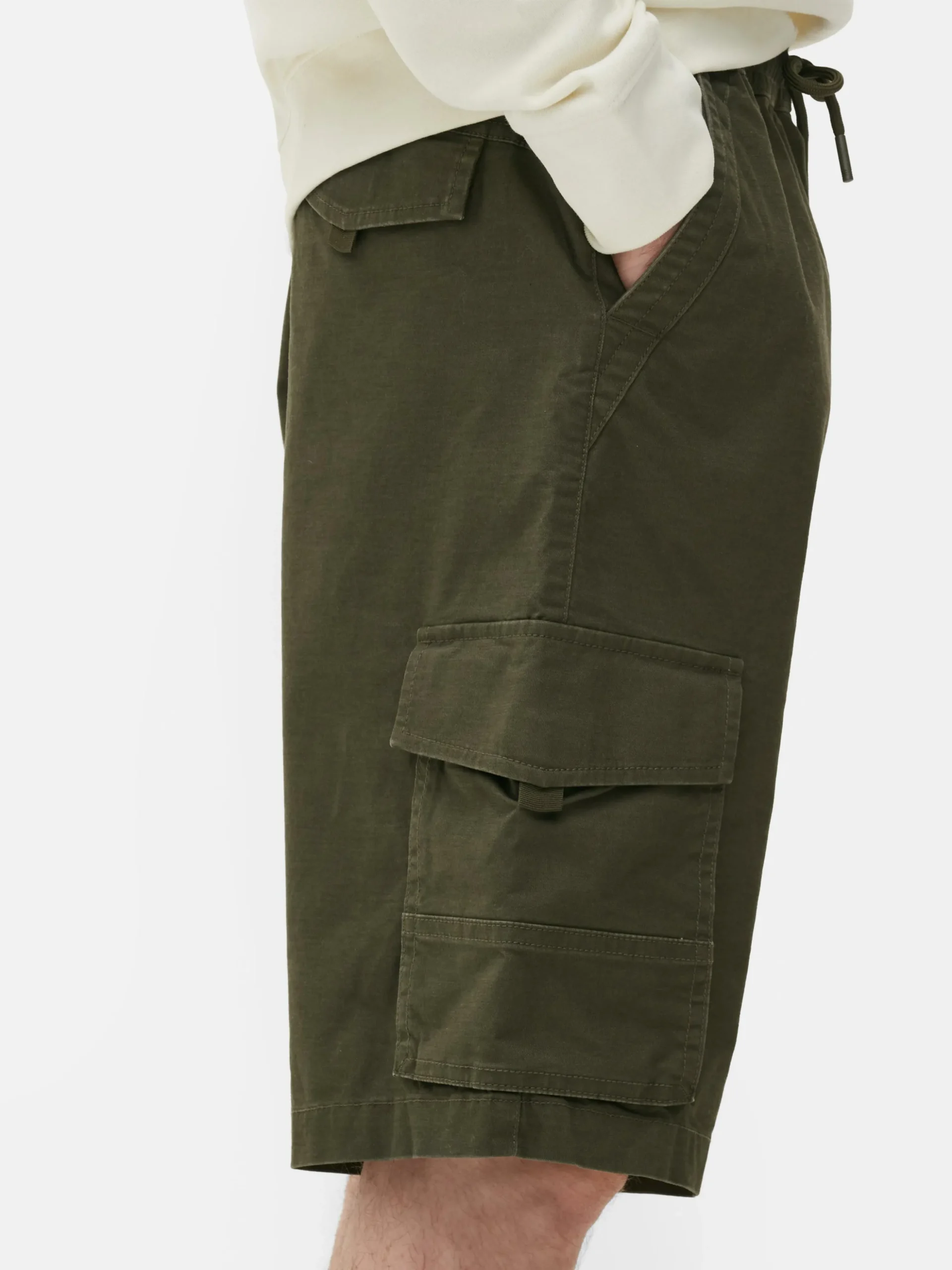 Pantalones Cortos Cargo Con Cordón De Ajuste
