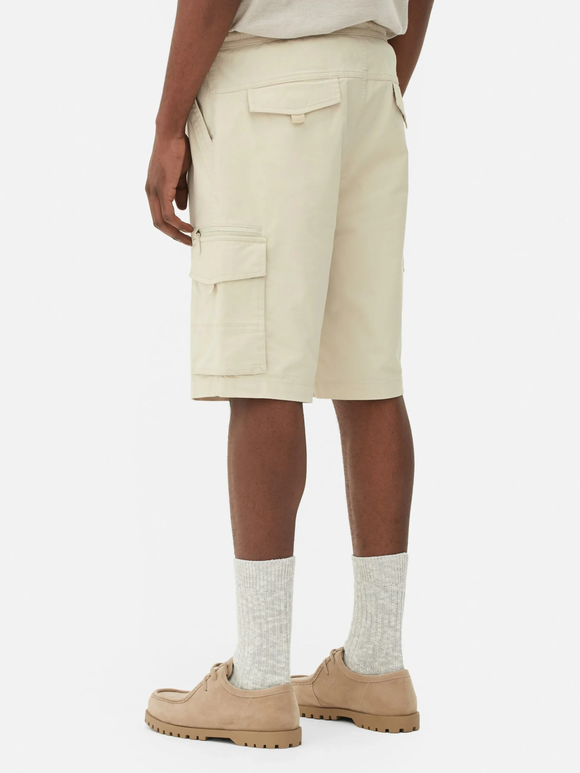 Pantalones Cortos Cargo Con Cordón De Ajuste
