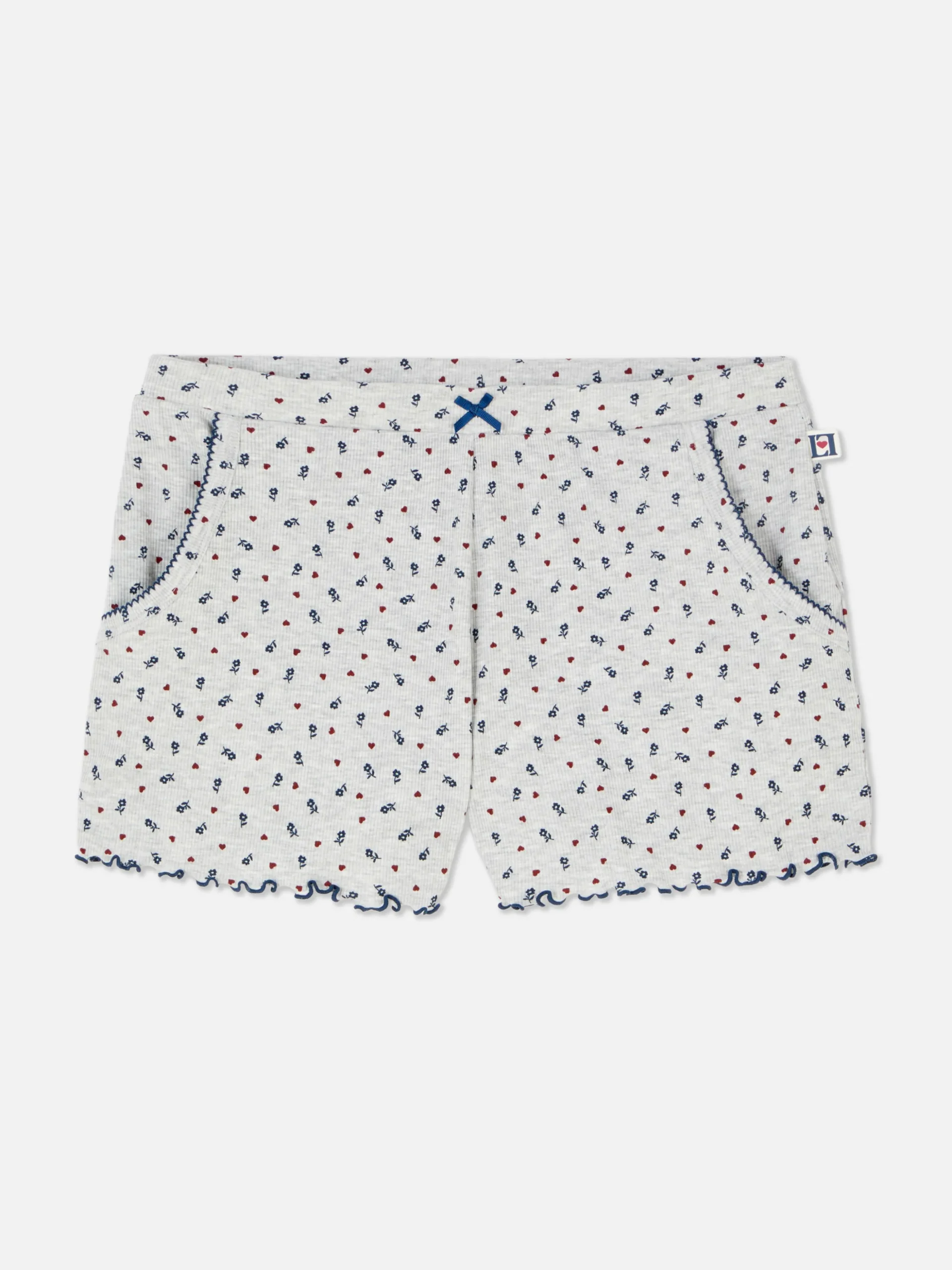 Pantalones Cortos De Pijama Con Bajo Ondulado