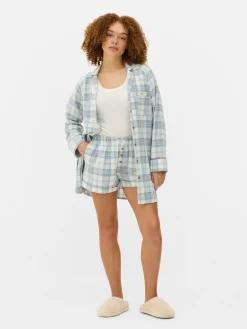 Pantalones Cortos De Pijama De Franela