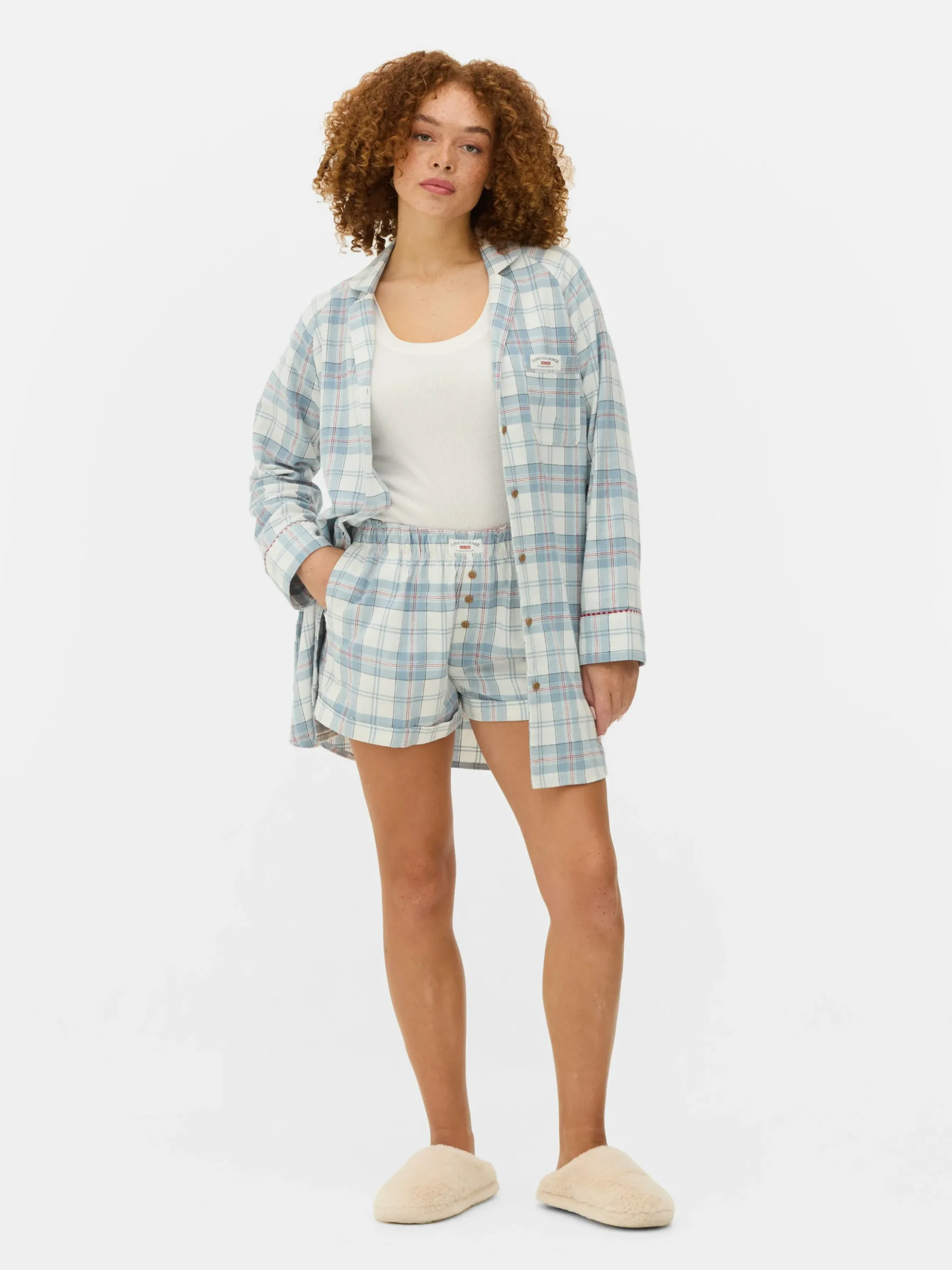 Pantalones Cortos De Pijama De Franela