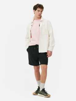 Pantalones Cortos De Punto Con Cordón De Ajuste