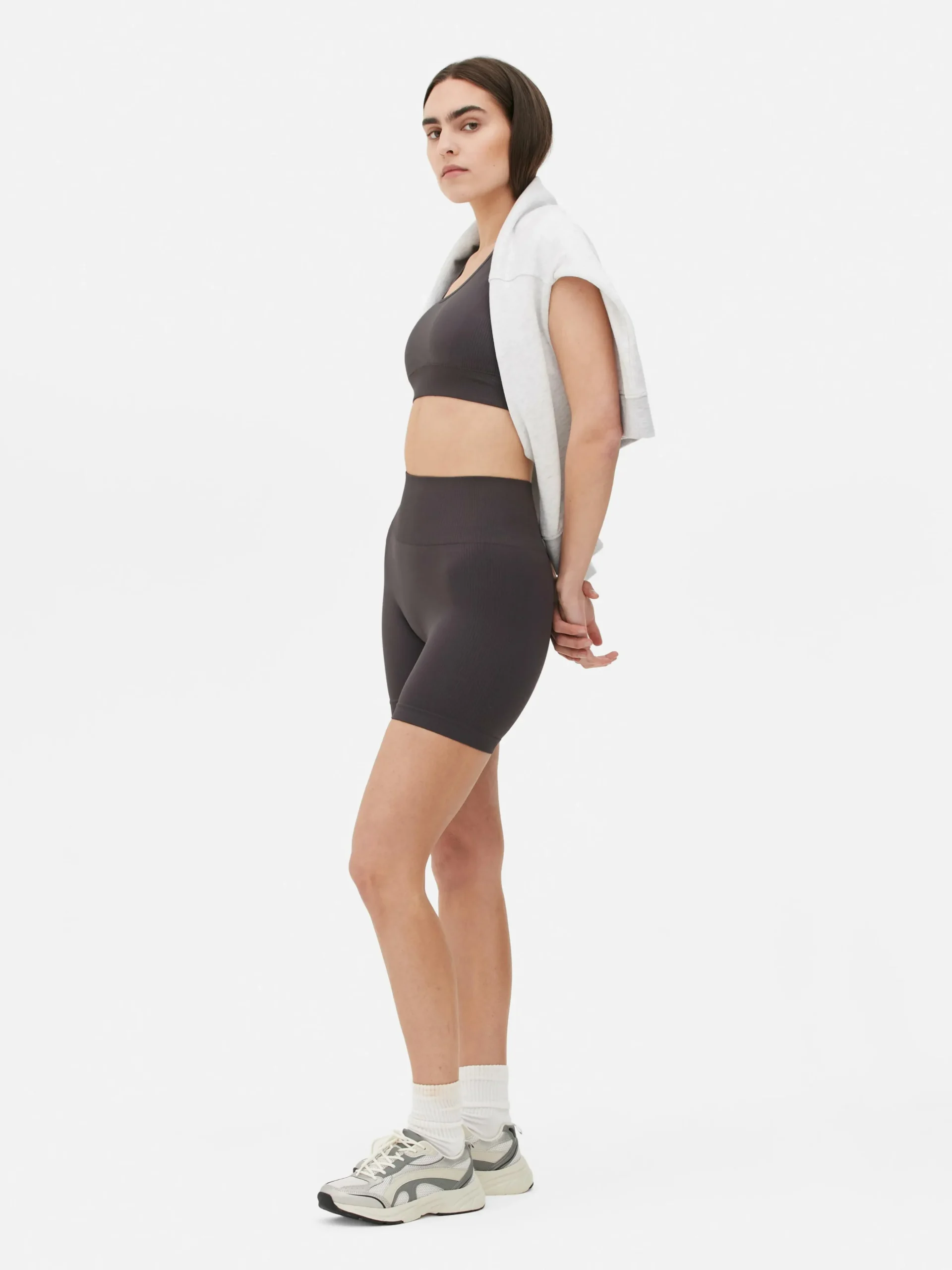 Pantalones Cortos De Talle Alto Sin Costuras