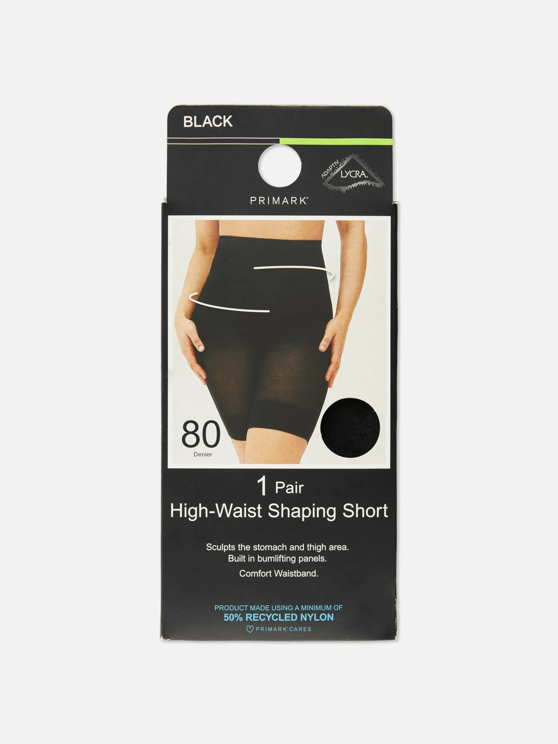 Pantalones Cortos Moldeadores De Talle Alto, 80 D
