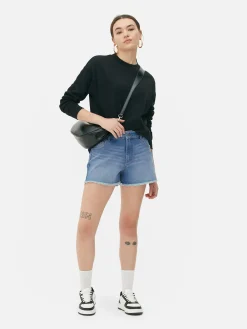 Pantalones Cortos Vaqueros Deshilachados