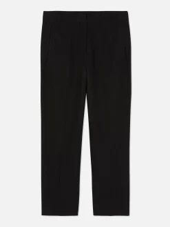 Pantalones De Talle Alto Con Costuras