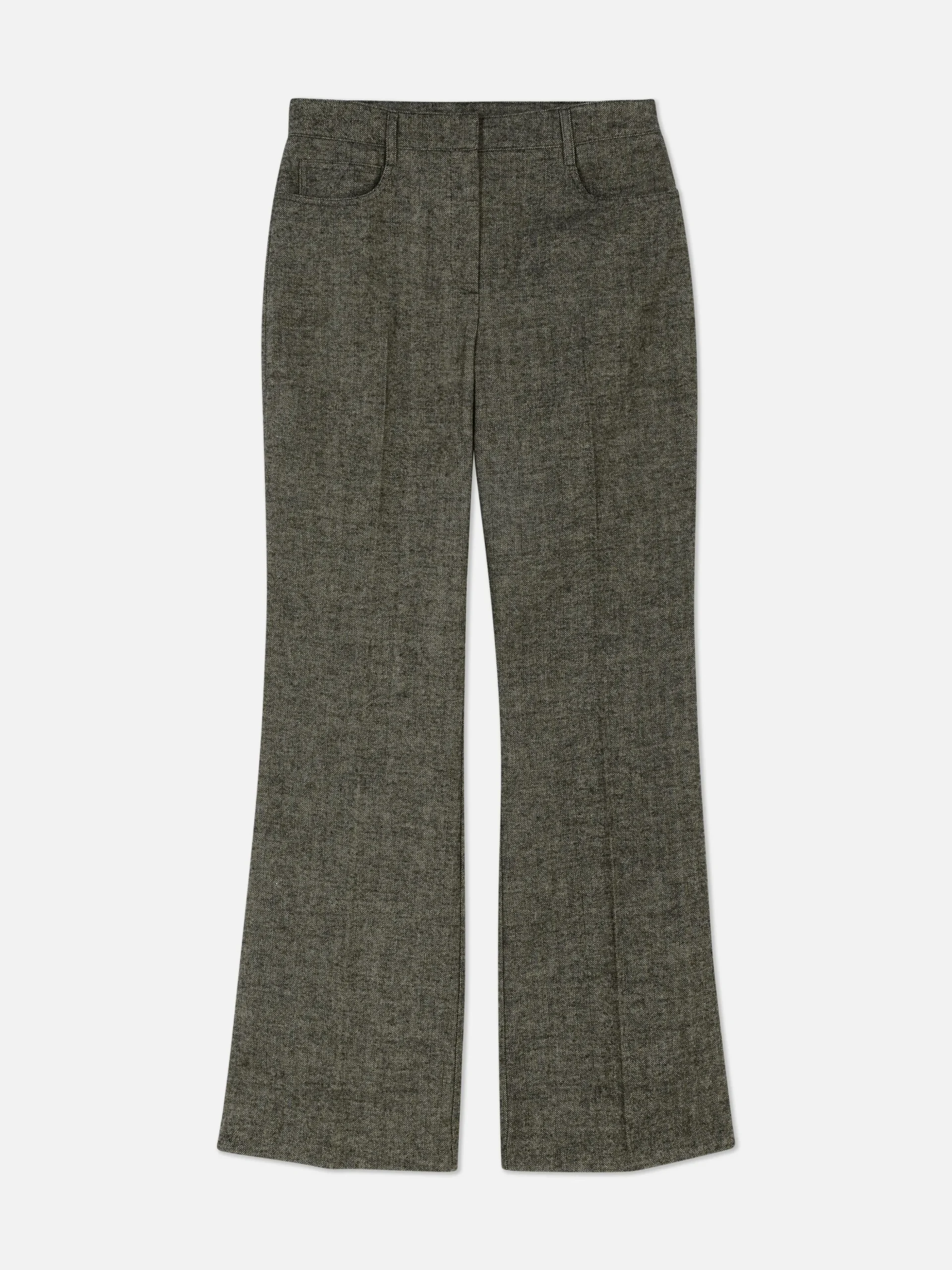 Pantalones En Tejido De Espiga De Rita Ora