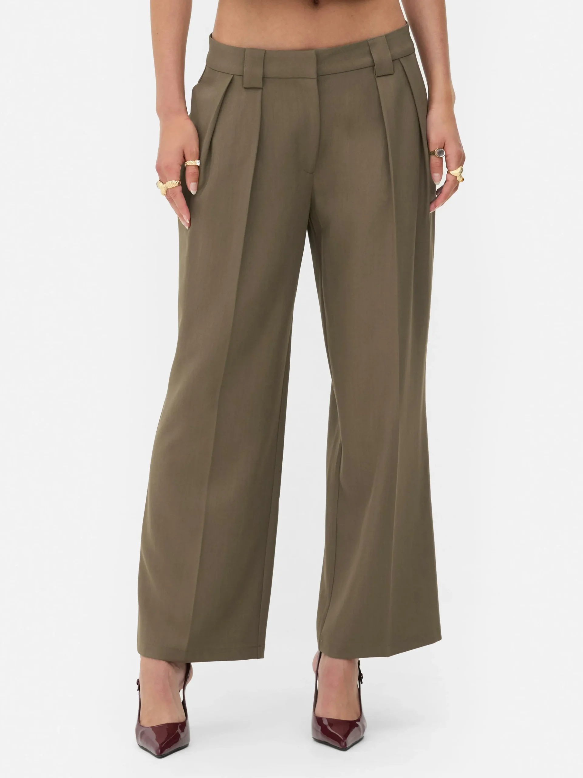 Pantalones Plisados Holgados De Rita Ora