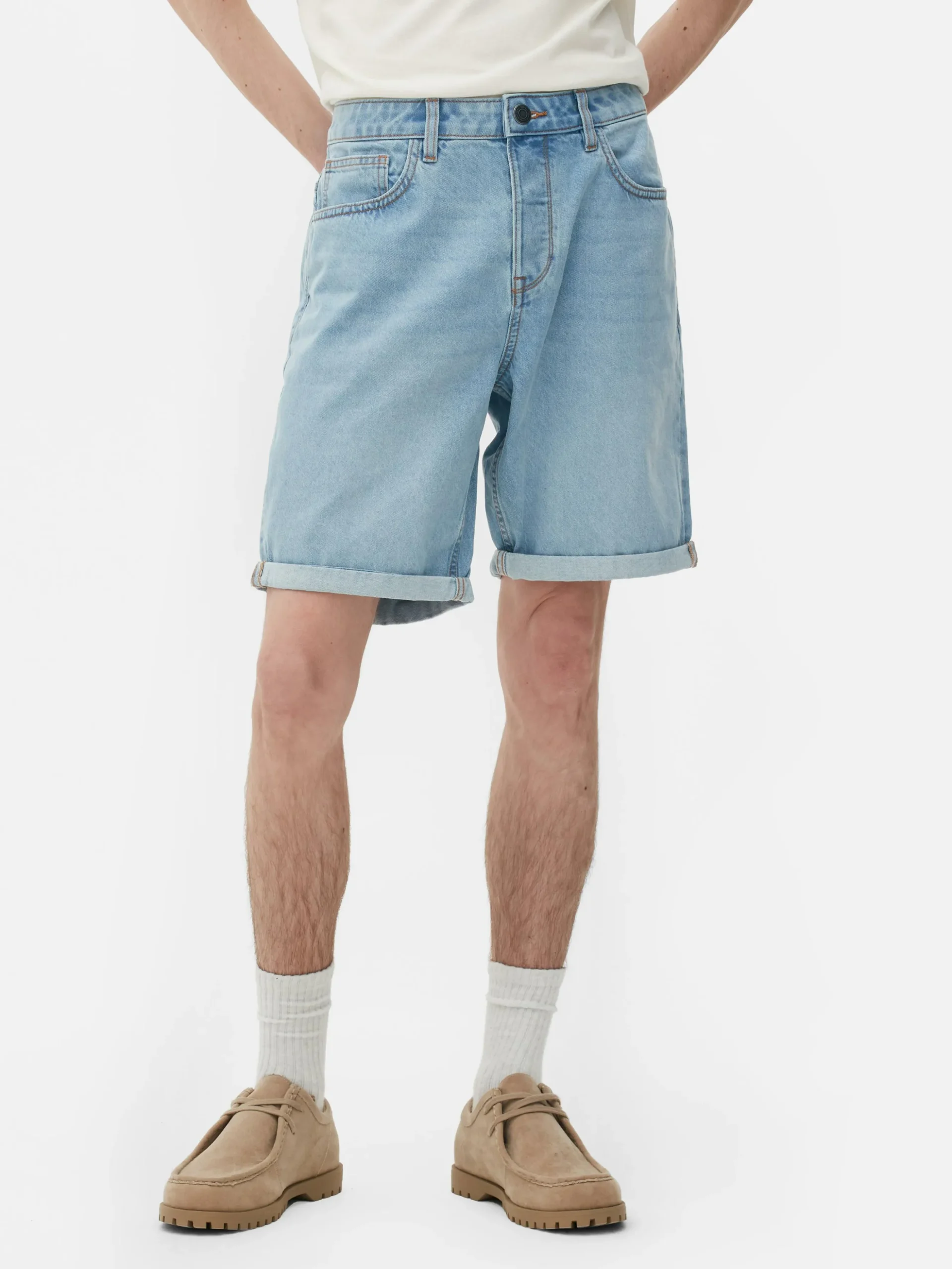 Pantalones Vaqueros Cortos Rectos
