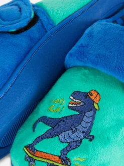 Pantuflas Con Suela Cupsole Y Bordado De Dinosaurio
