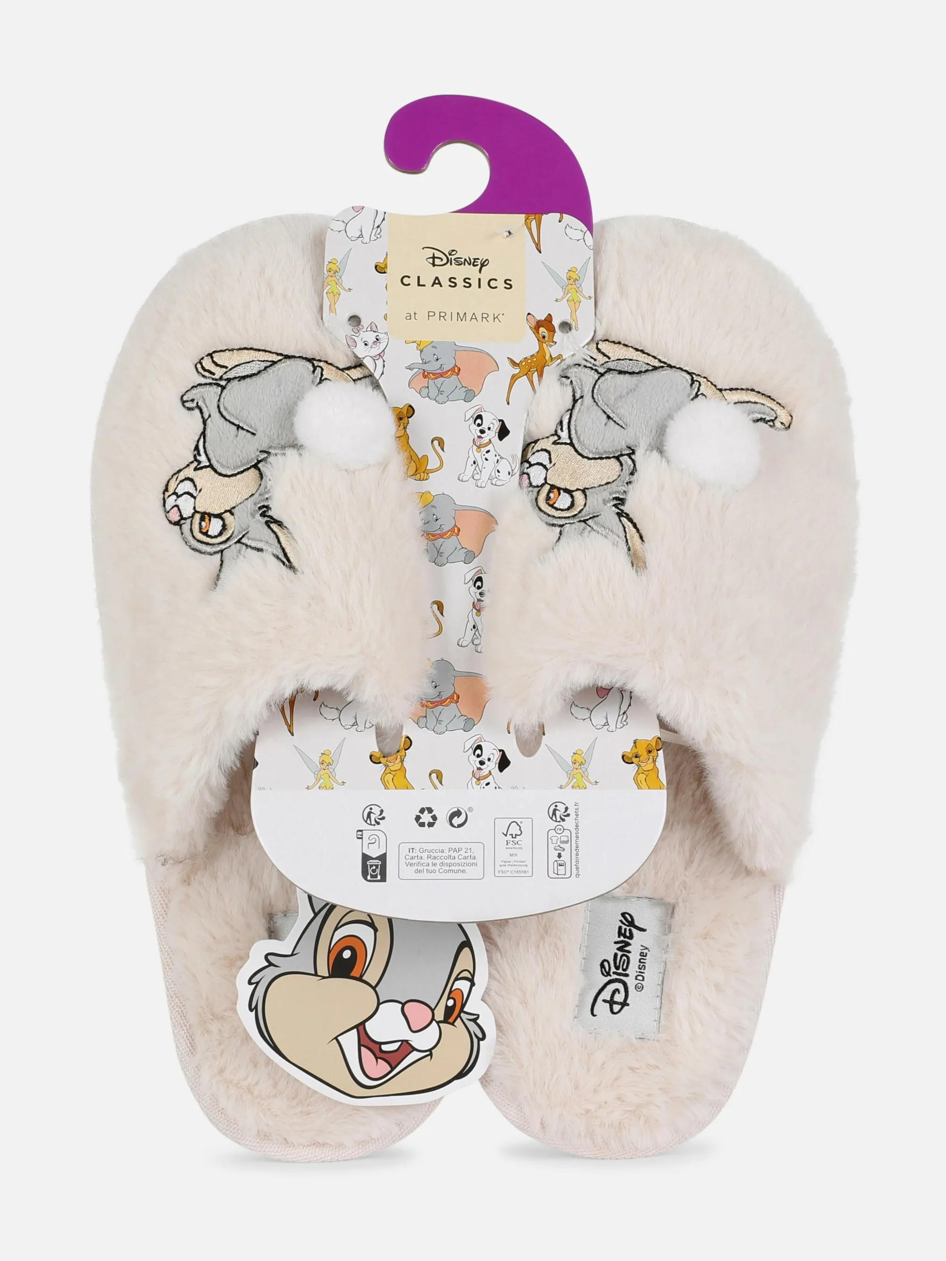 Pantuflas De Bambi Y Tambor De Disney