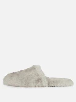 Pantuflas Destalonadas De Pelo De The Edit