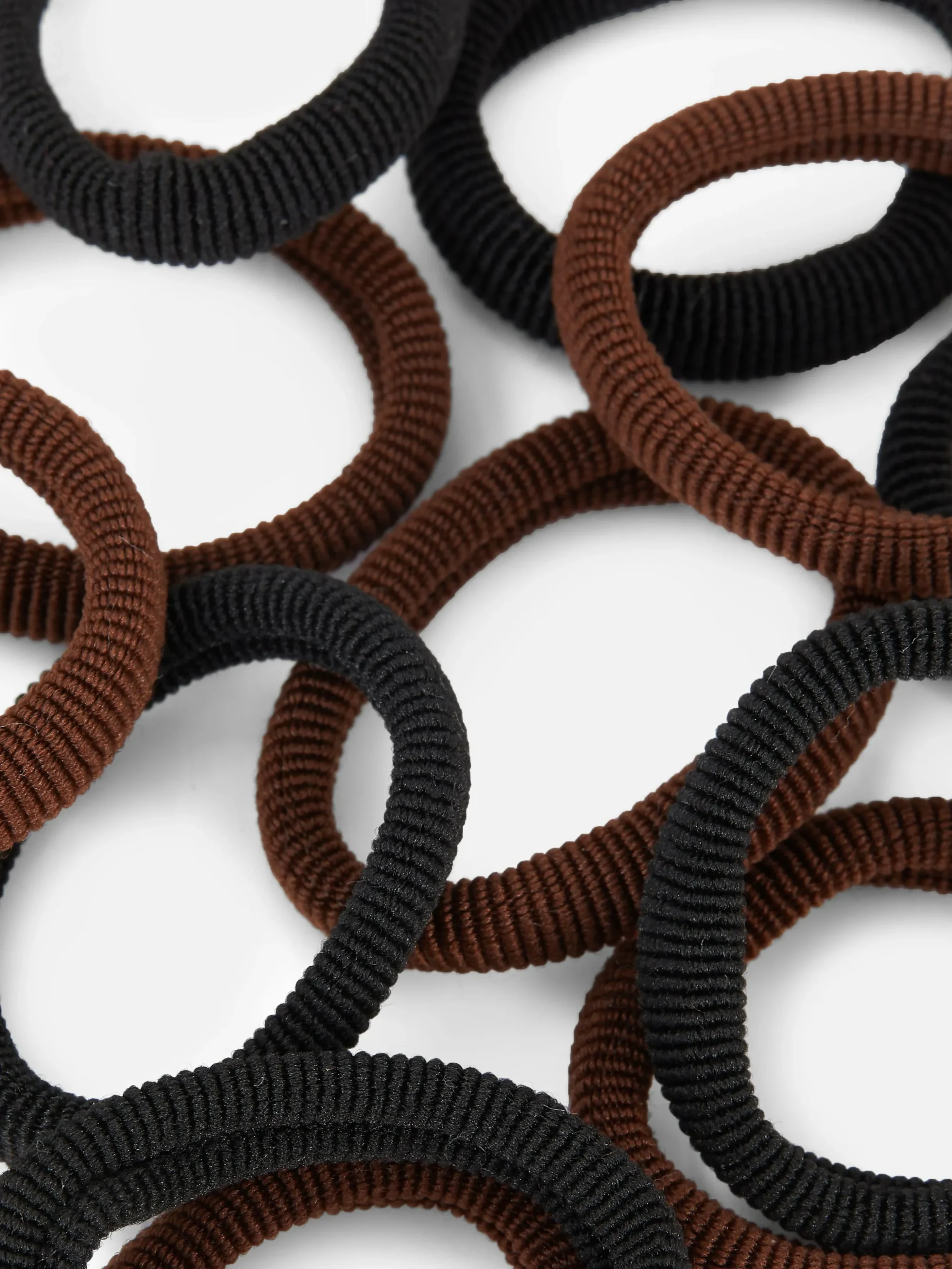 Paquete De 20 Goma Acanaladas Para El Cabello