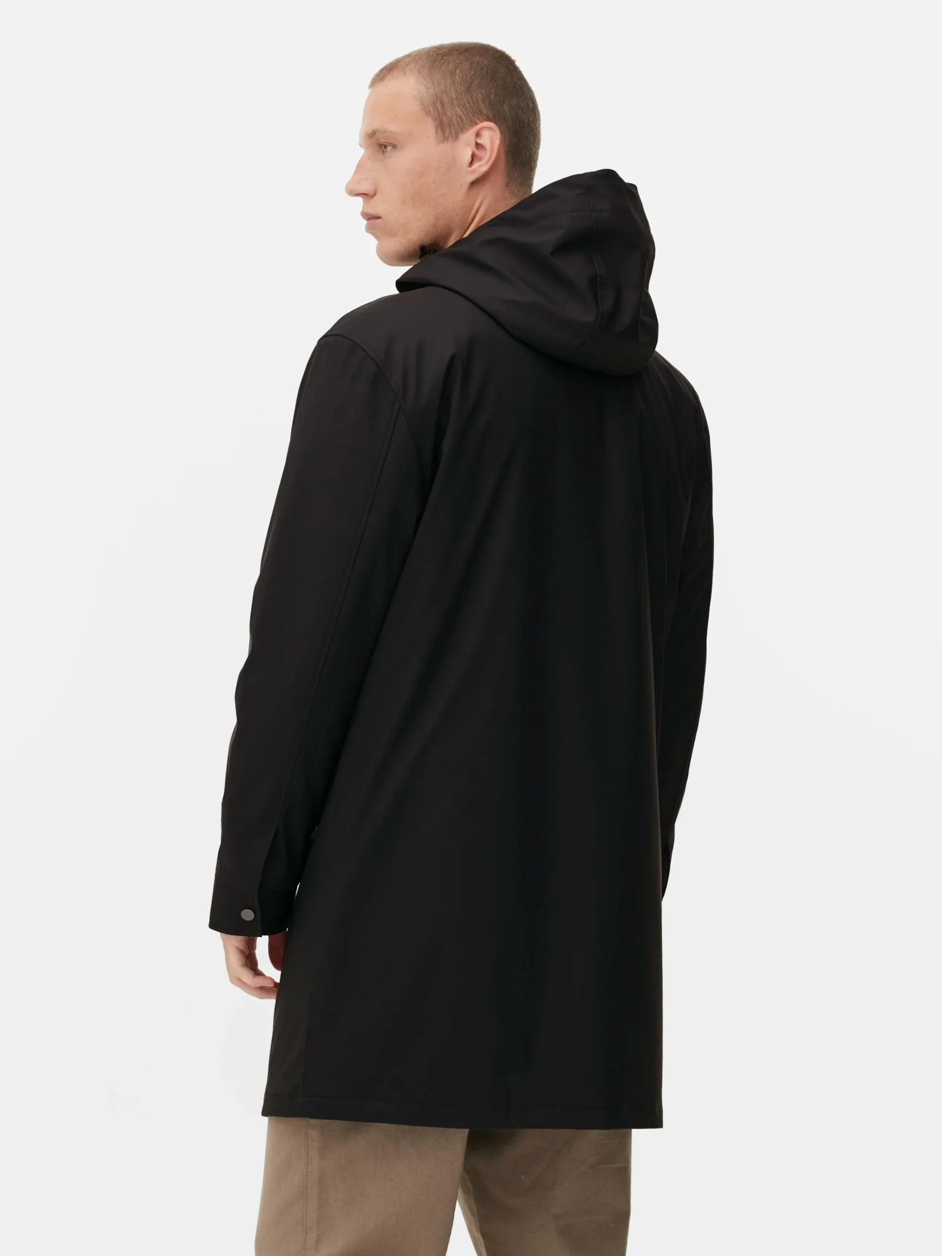 Parka Con Capucha Y Revestimiento De Goma