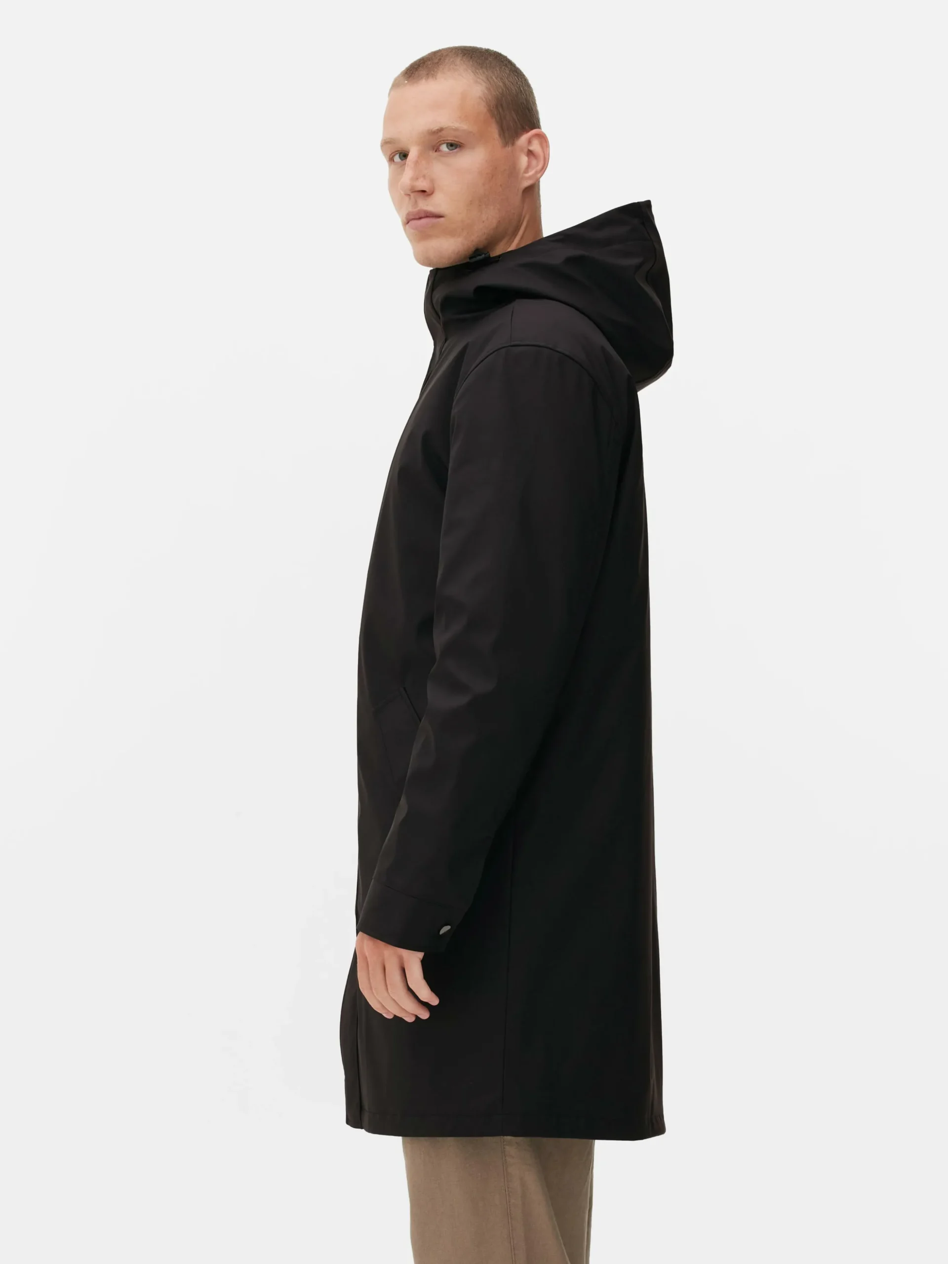 Parka Con Capucha Y Revestimiento De Goma