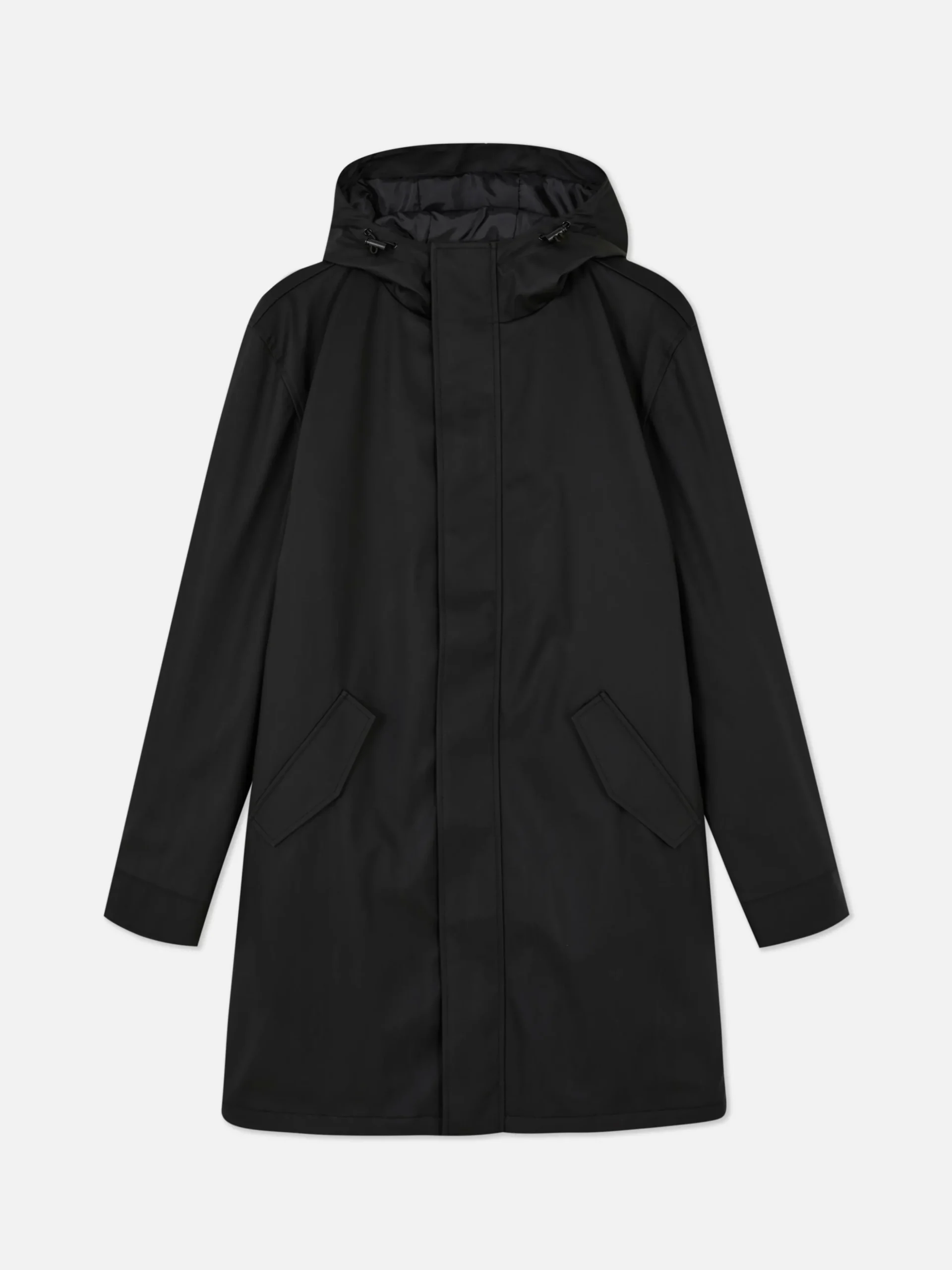 Parka Con Capucha Y Revestimiento De Goma