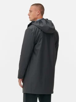 Parka Con Capucha Y Revestimiento De Goma