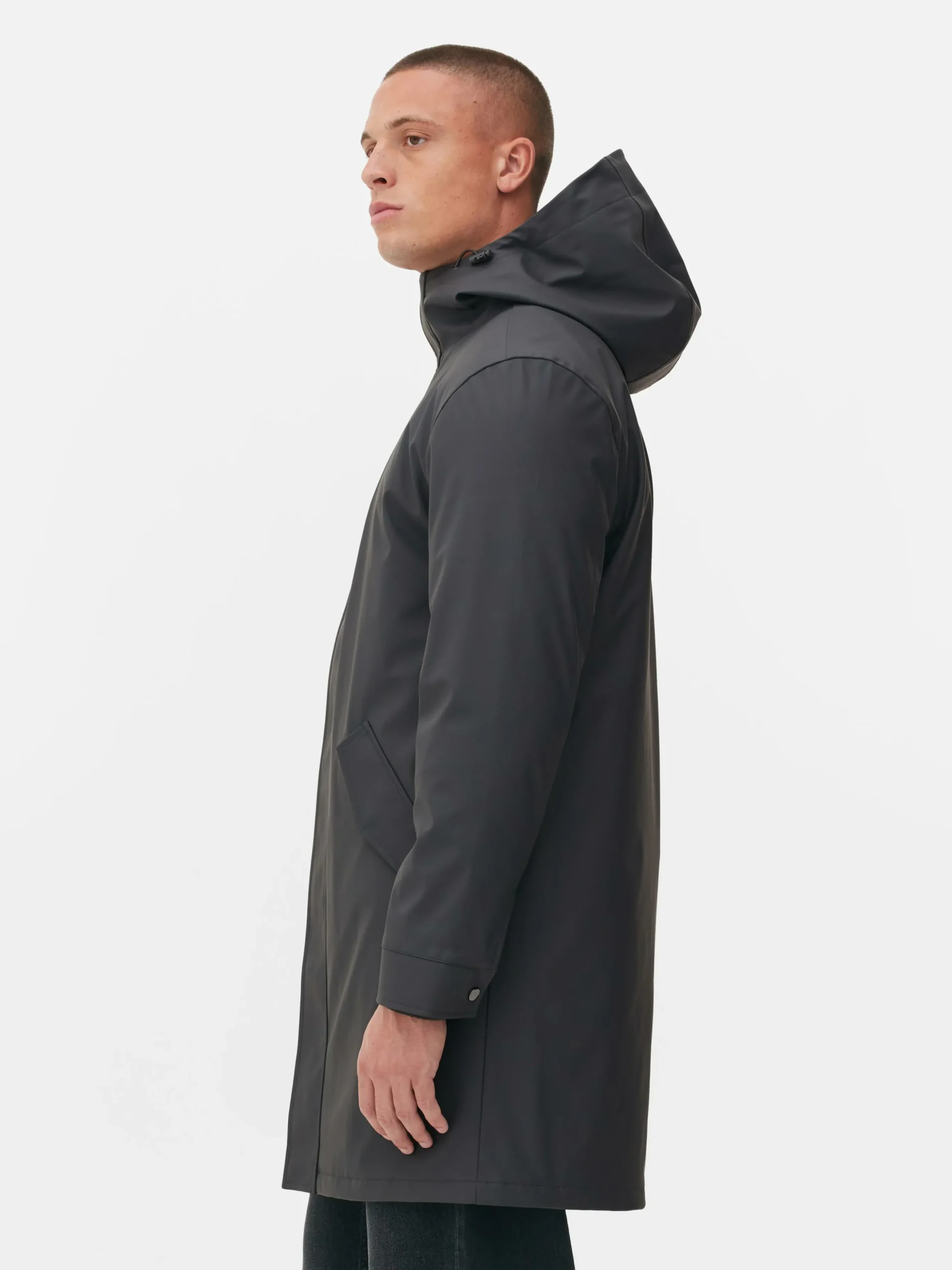 Parka Con Capucha Y Revestimiento De Goma