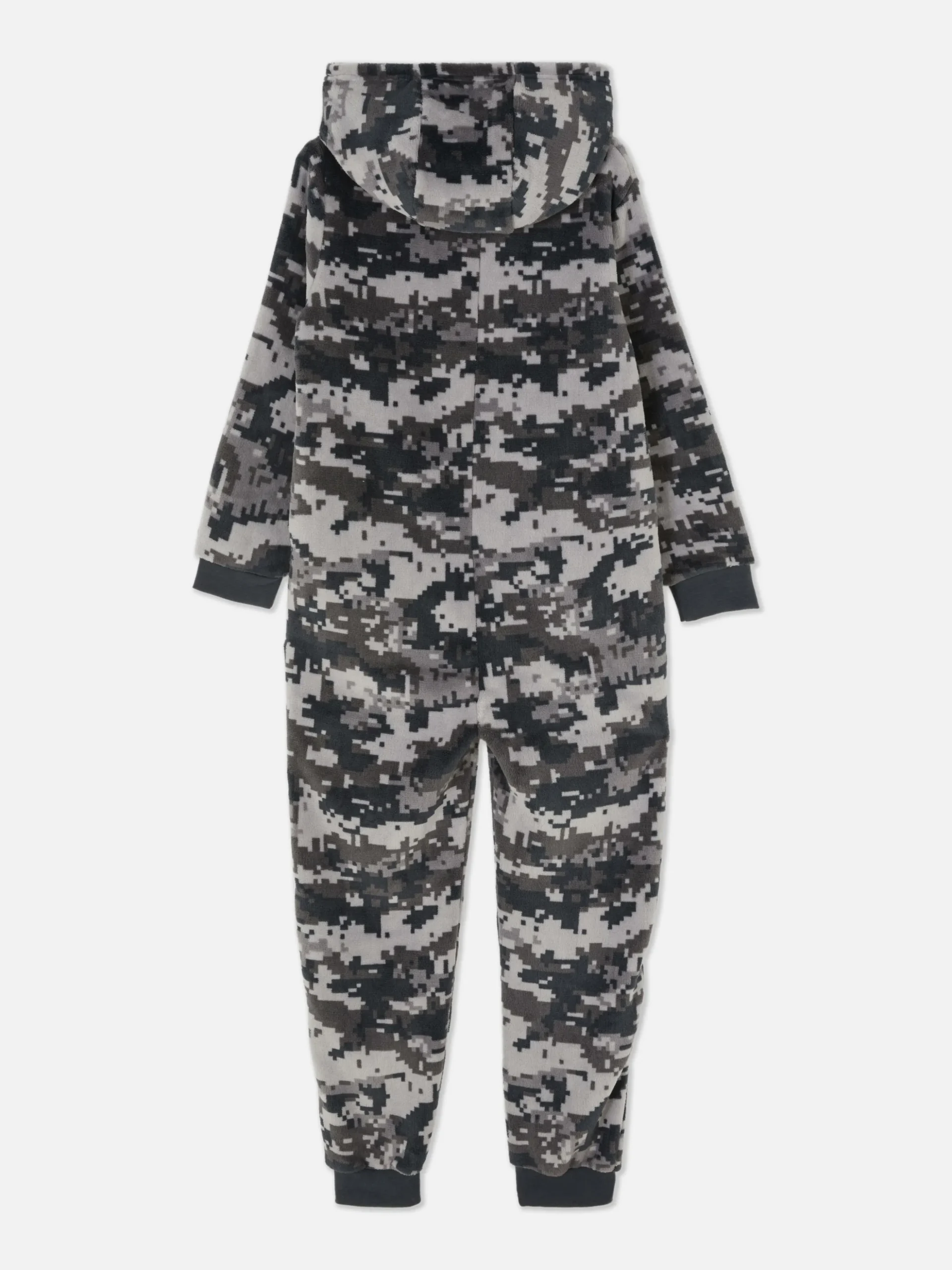 Pelele Con Cremallera Y Estampado De Camuflaje