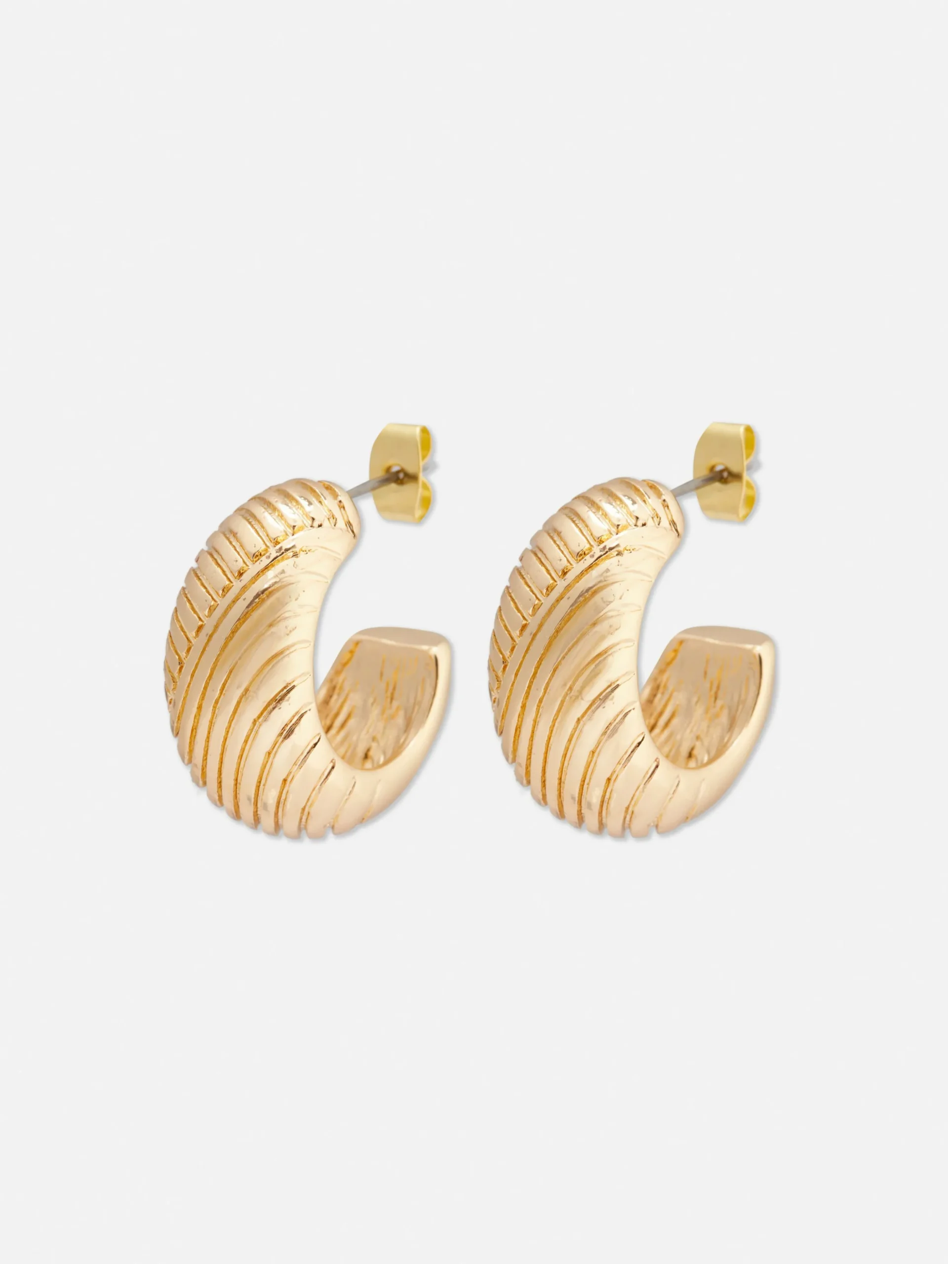 Pendientes De Aro Con Textura