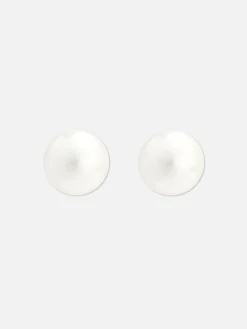 Pendientes De Botón Con Perlas Sintéticas
