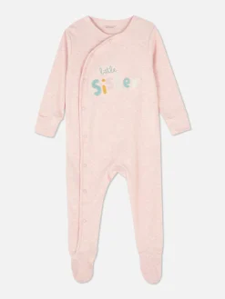 Pijama Con Bordado «Little Sister»