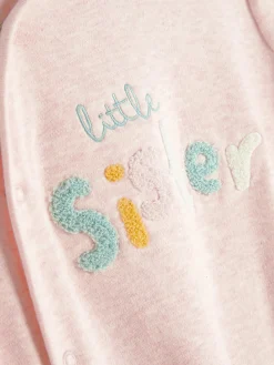 Pijama Con Bordado «Little Sister»