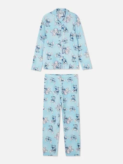 Pijama Con Camisa De Manga Larga De Stitch Y Ángel