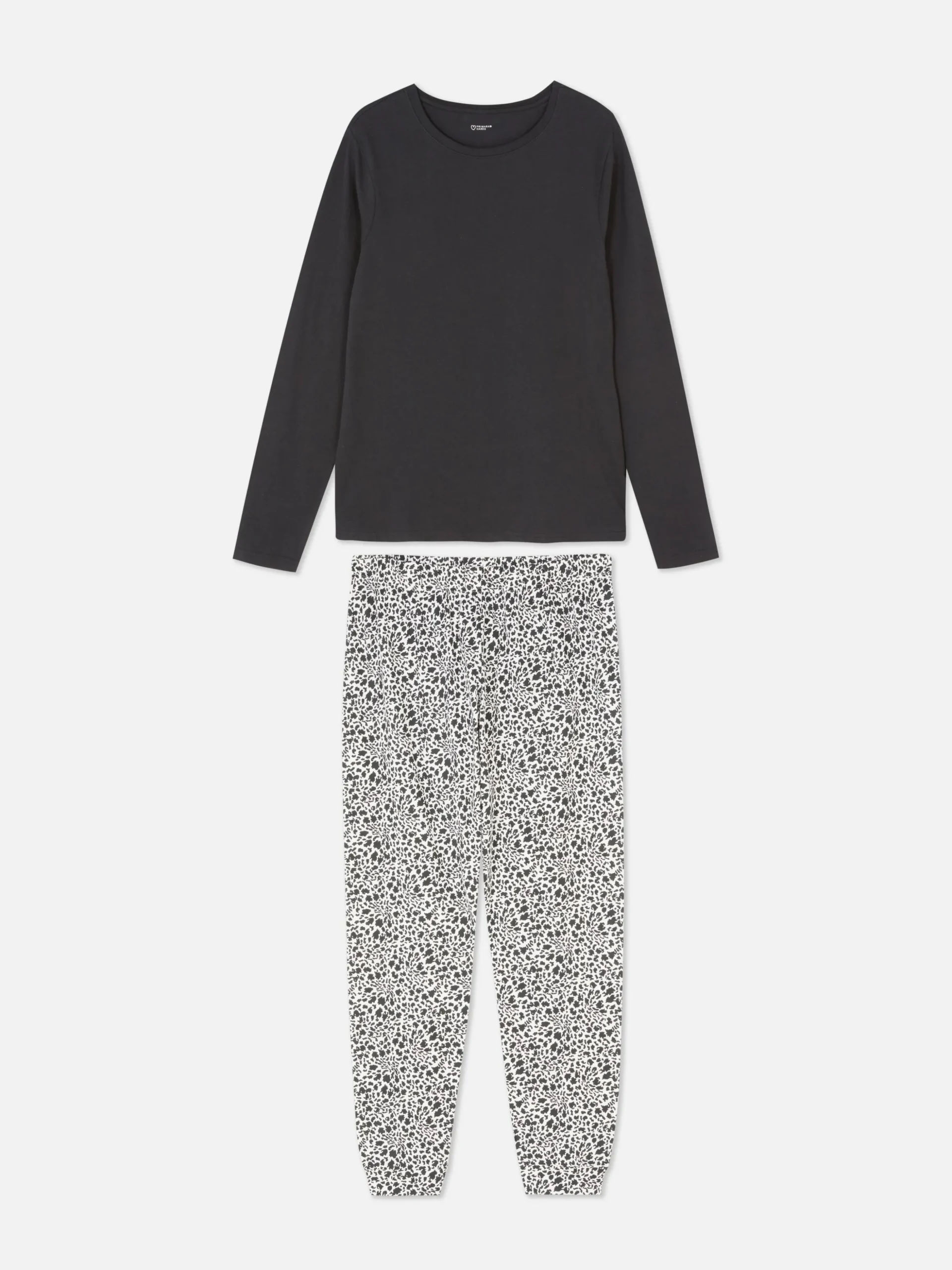 Pijama De Manga Larga Con Bolsillos