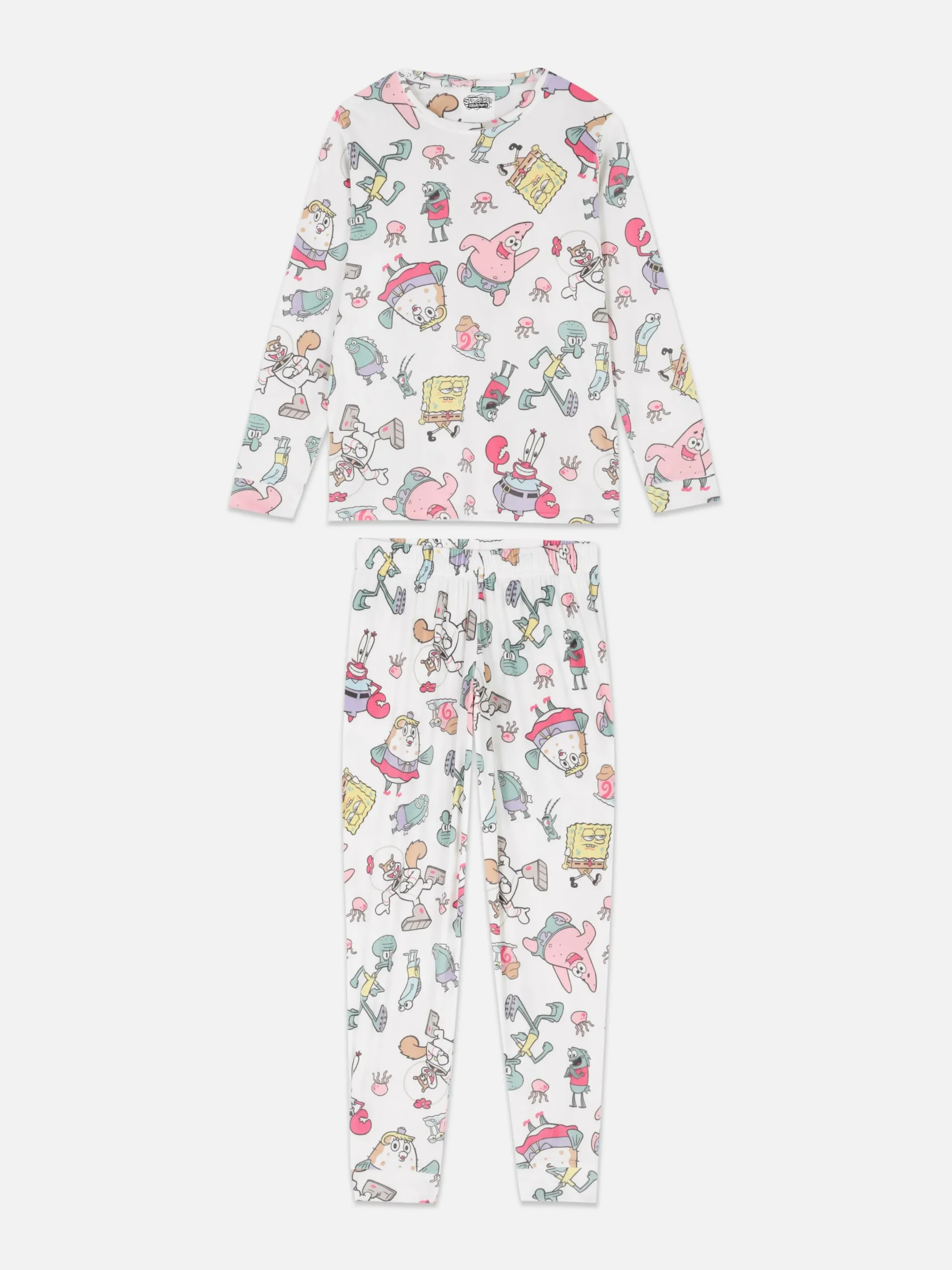 Pijama De Manga Larga De Bob Esponja