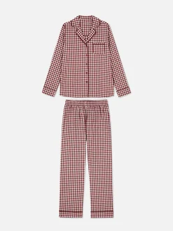 Pijama De Manga Larga De Franela