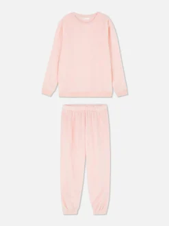 Pijama De Tejido Polar De Manga Larga