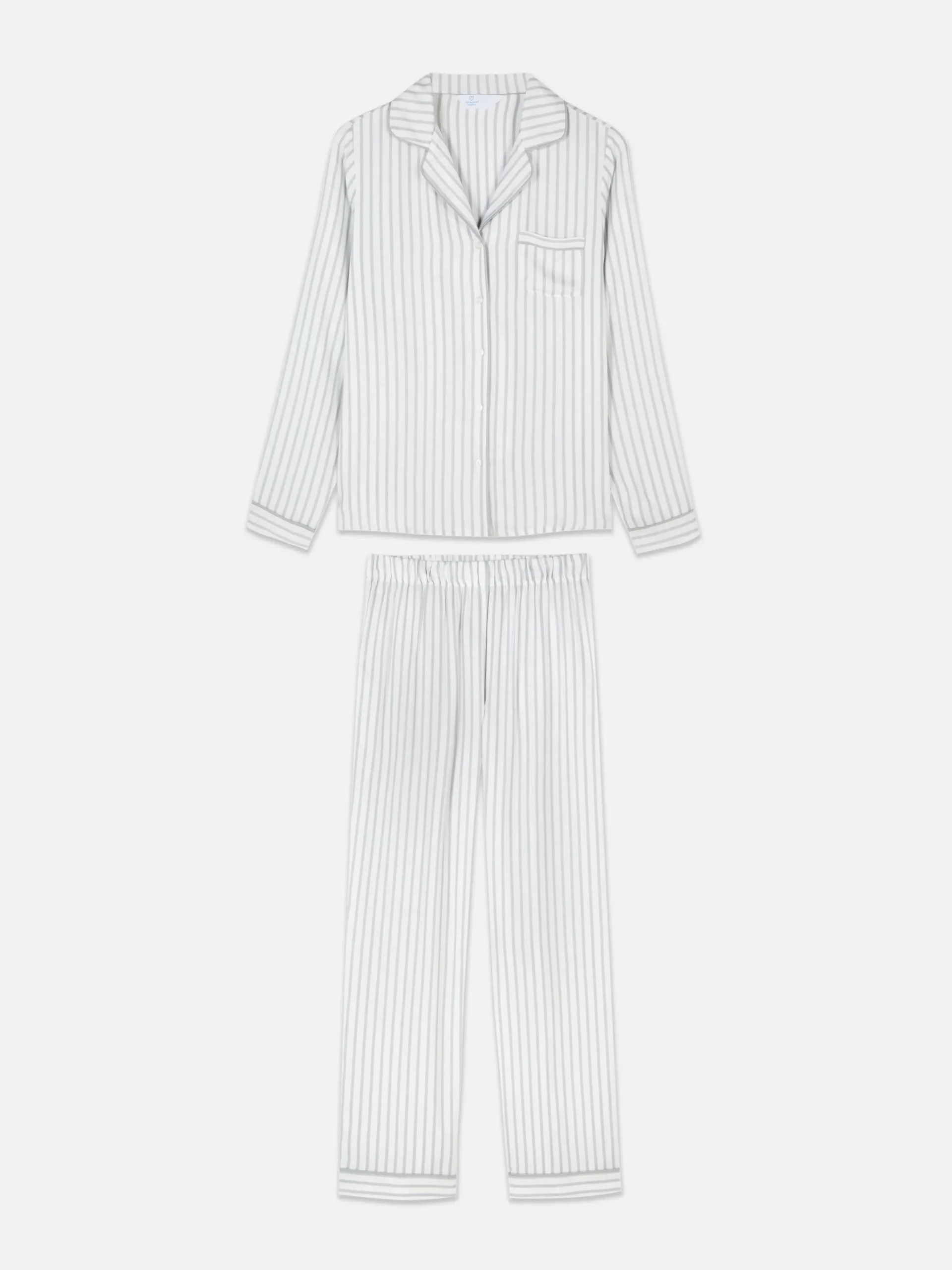 Pijama Largo A Rayas De Corte Boyfriend