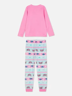 Pijama Largo Con Grecas Alpinas De Stitch De Disney