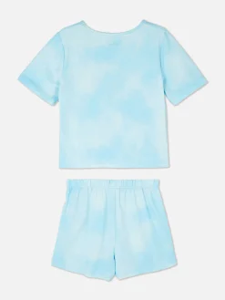 Pijama Tie-dye De Manga Corta De Stitch De Disney