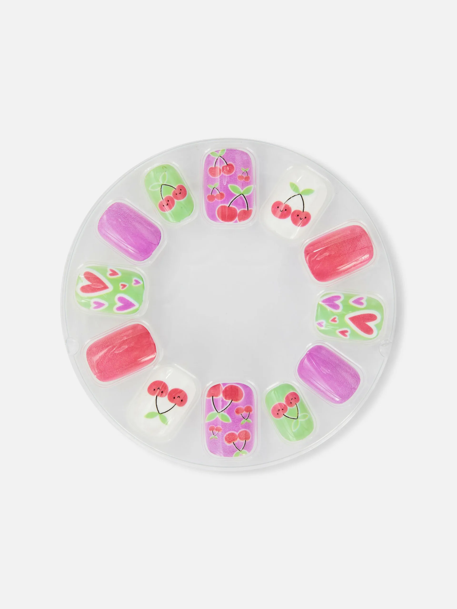 Pintalabios Mate Miniuñas Postizas A Presión Con Cerezas De PS...