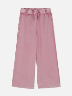 Ribbed Wide Leg Joggers