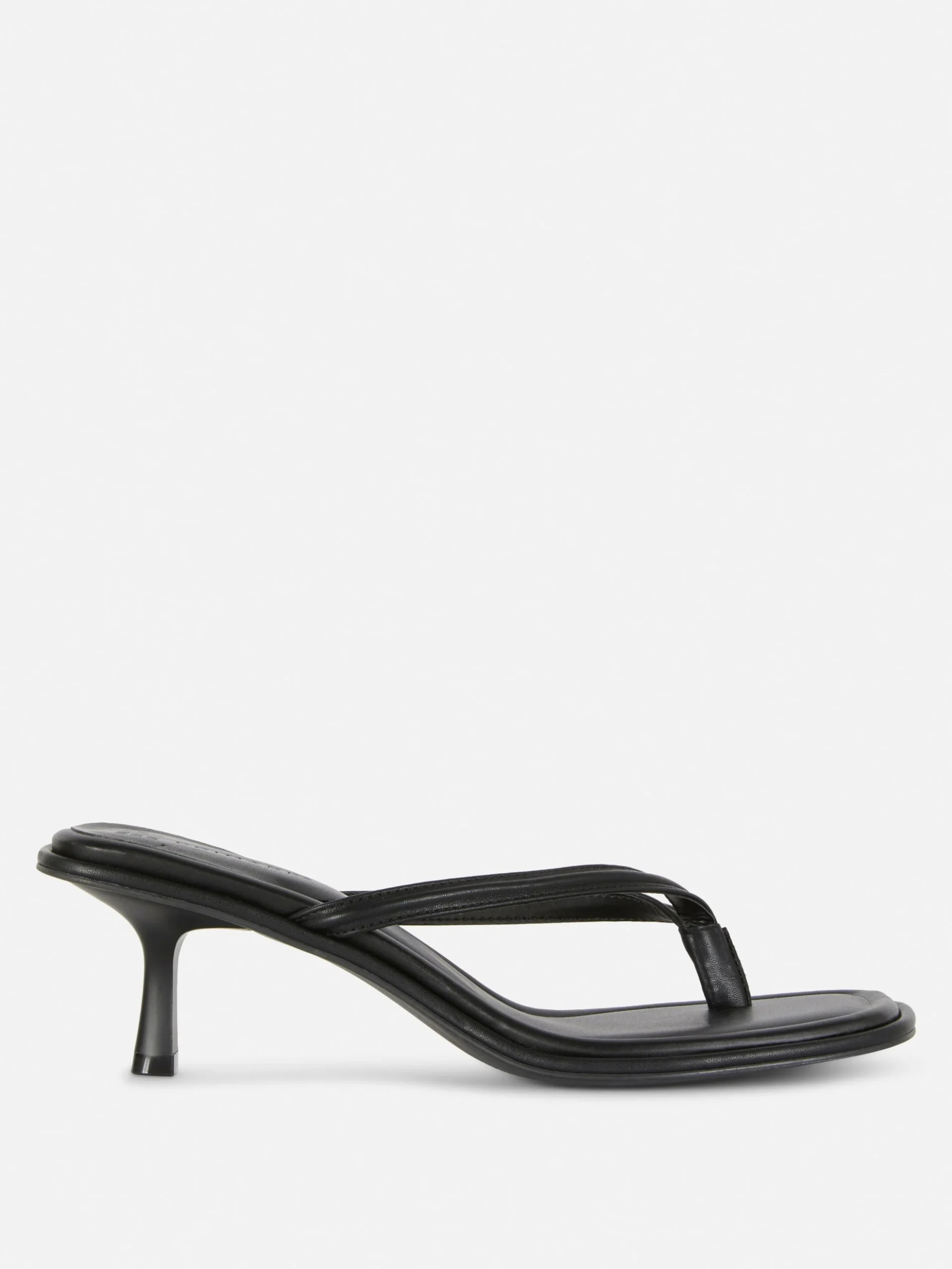 Sandalias De Dedo Con Tacón Chincheta