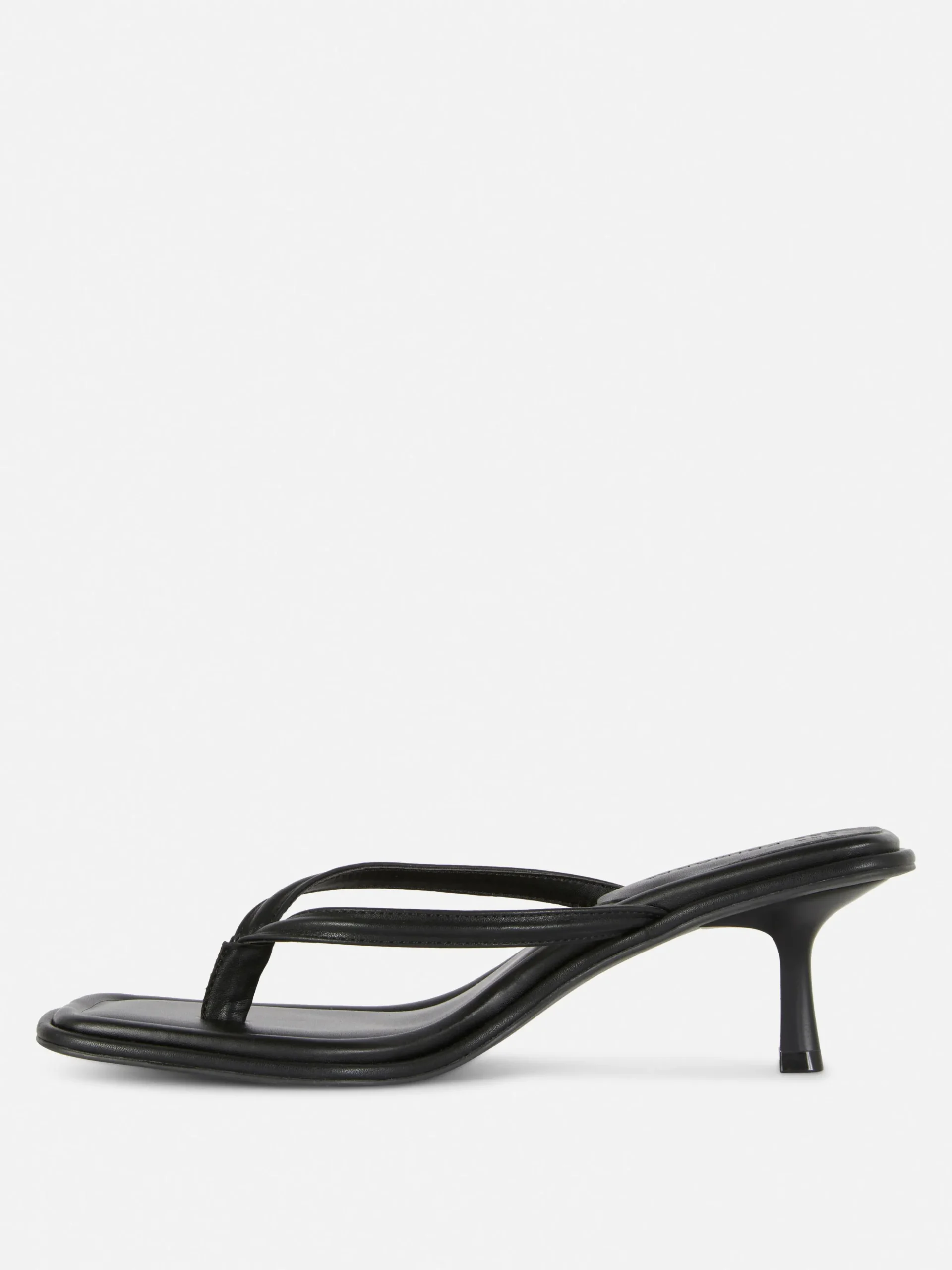 Sandalias De Dedo Con Tacón Chincheta