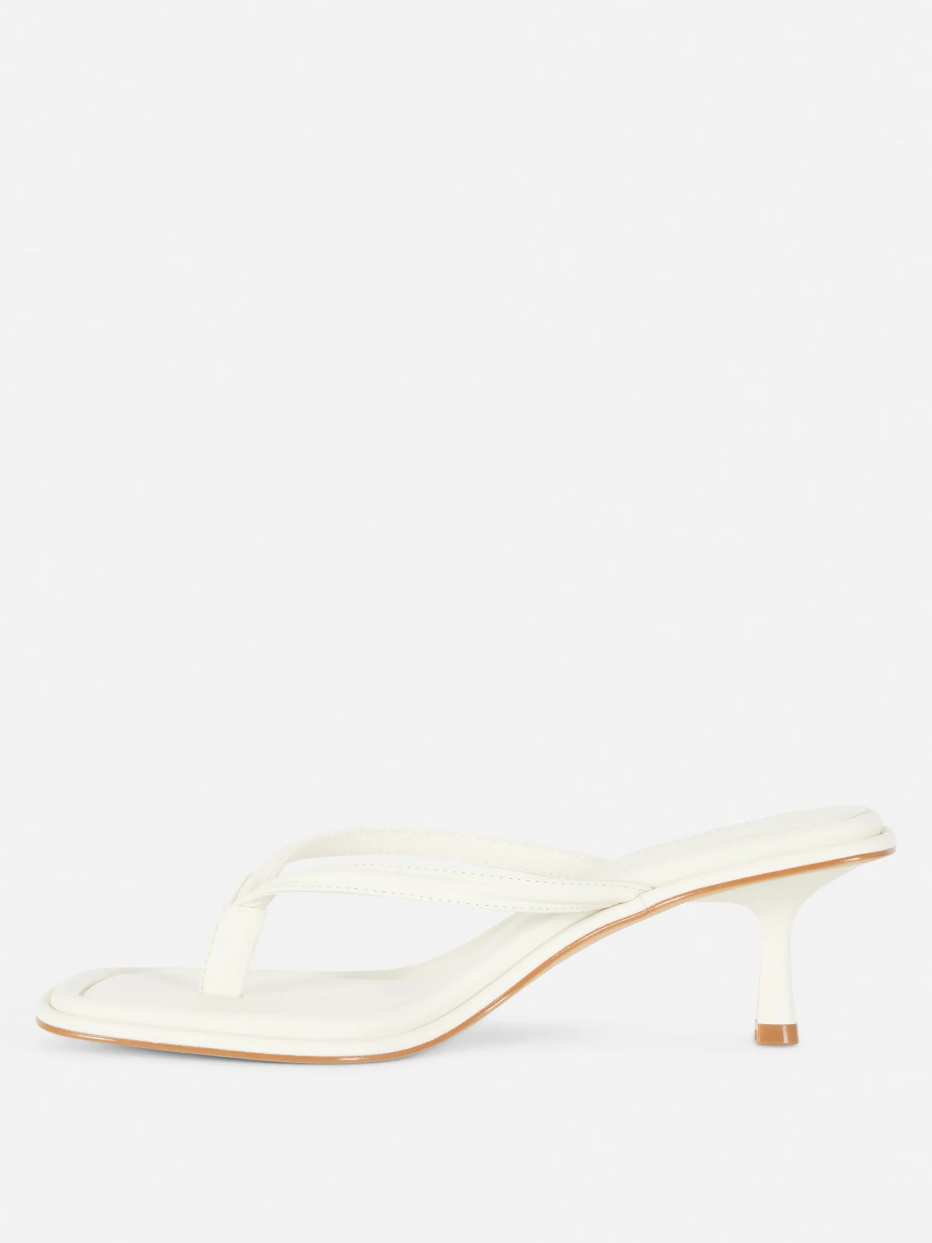 Sandalias De Dedo Con Tacón Chincheta