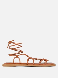 Sandalias Tipo Gladiador Con Tiras