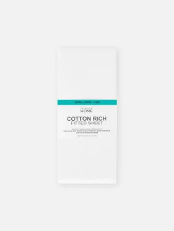 Sábana Bajera De Algodón Para Cama King